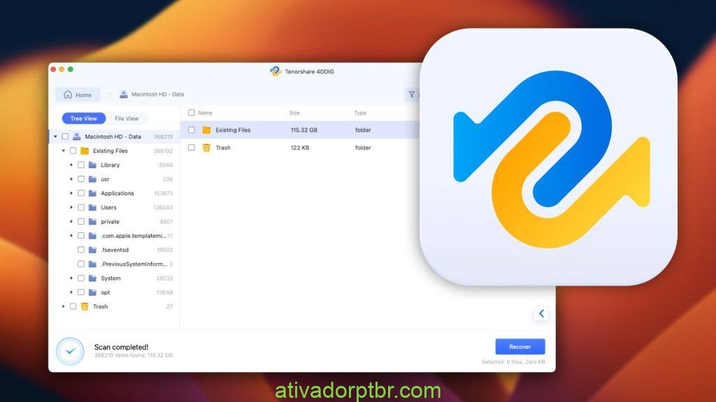 Tenorshare 4DDiG 10.7.0.16 Crackeado Baixar Ativador PT-BR